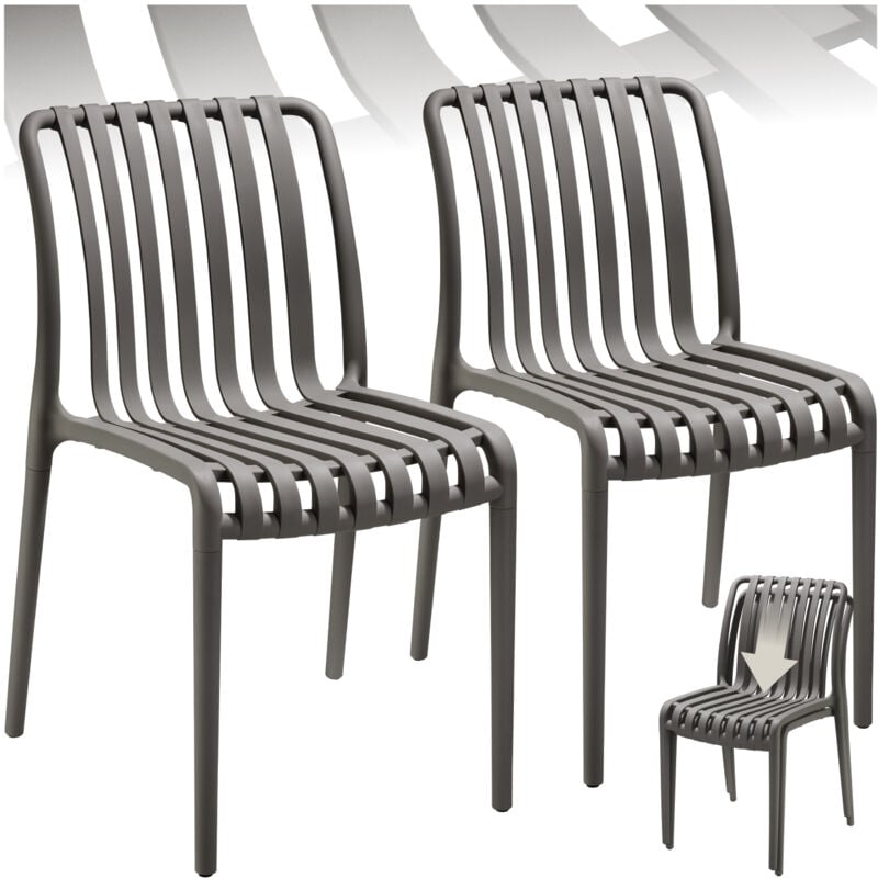 foto del prodotto sedie da giardino alcudia, resistenti alle intemperie, impilabili sedie da balcone, sedie da terrazza, sedie da esterno set di 2