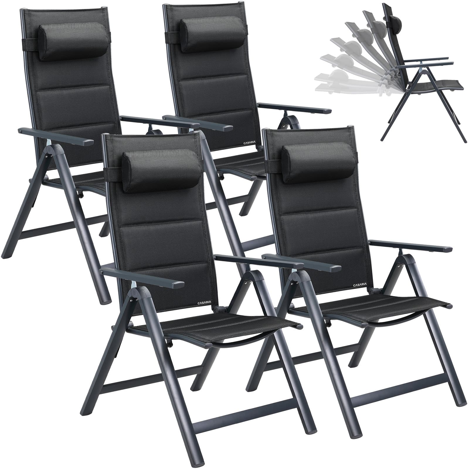foto del prodotto sedie da giardino bern premium set da 4 antracite