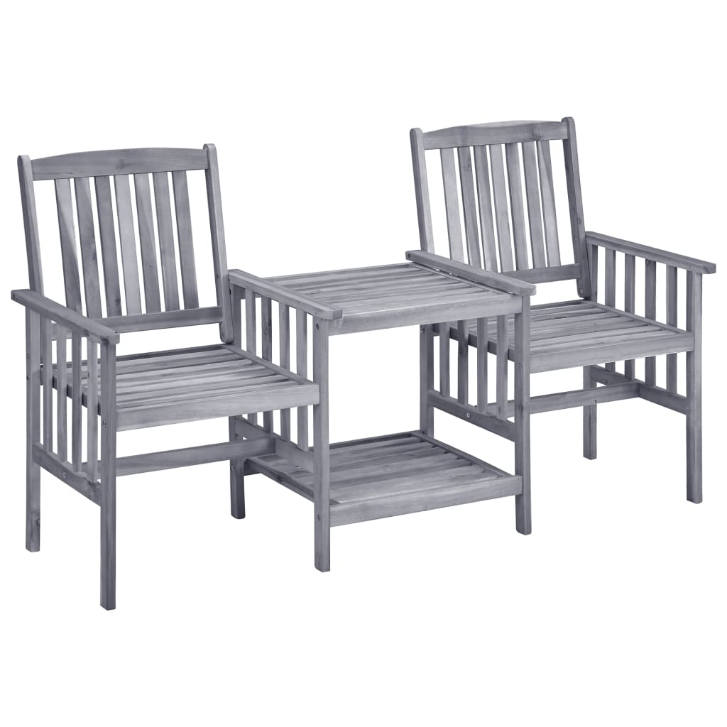 foto del prodotto sedie da giardino tavolino da t 159x61x92cm massello d 39 acacia cod mxl 35126