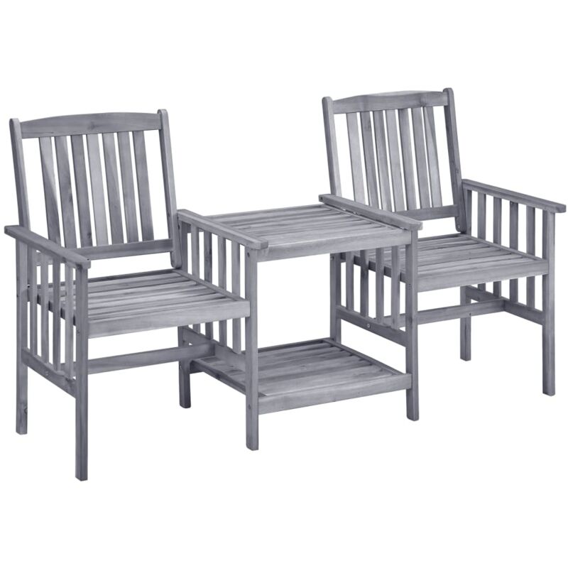 foto del prodotto sedie da giardino tavolino da t 159x61x92cm massello d acacia cod mxl 35126