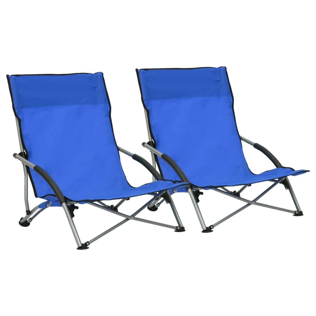 foto del prodotto sedie da spiaggia pieghevoli 2 pz in tessuto blucod mxl 127244