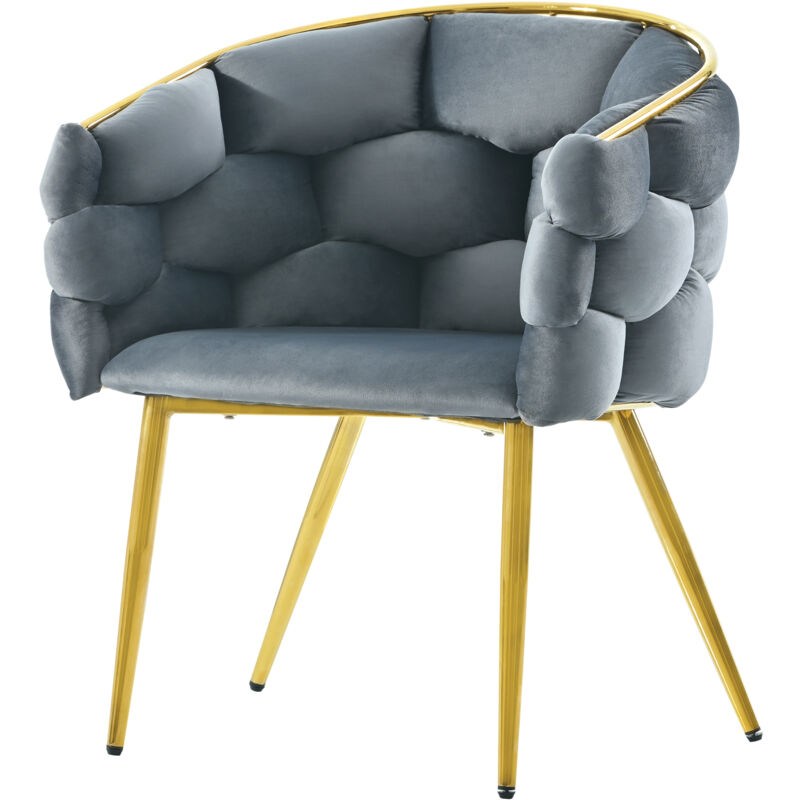 foto del prodotto sedie di lusso in velluto 1 sedia sedie da soggiorno, sedie da sala da pranzo, sedie per trucco, sedie in stile moderno e alla moda, 1 set , gambe