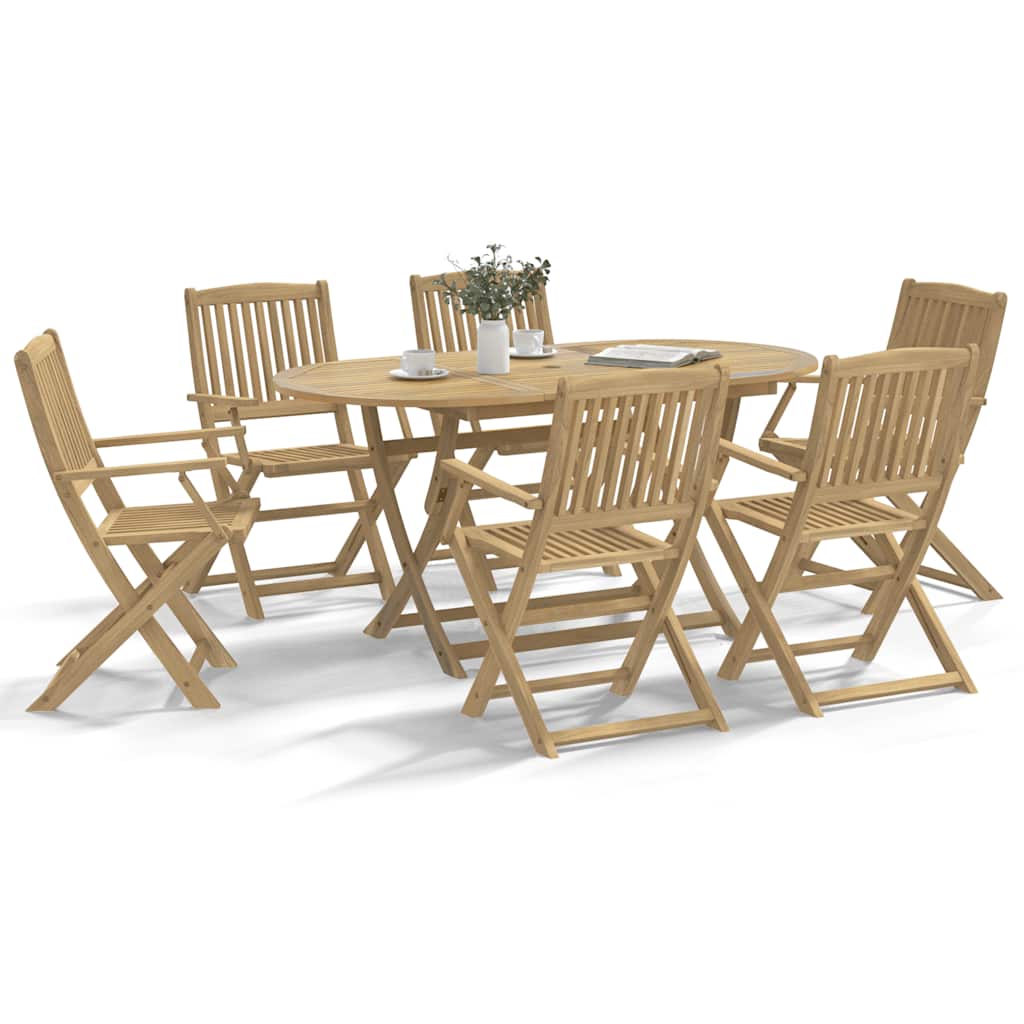 foto del prodotto sedie giardino pieghevoli 6 pz 54,5x58x90cm massello acacia