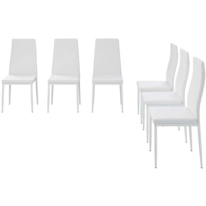 foto del prodotto sedie grand, bianco, 42.5 x 48 cm set di 6 vicco