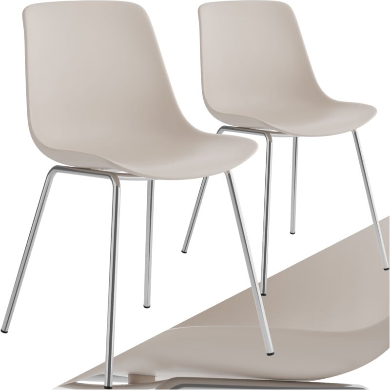 foto del prodotto sedie in plastica mave, ergonomiche, 120 kg sedie polipropilene, sedia sala da pranzo, sedie per sala da pranzo set di 2