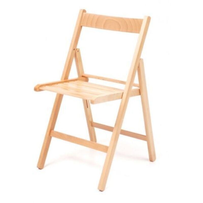 foto del prodotto sedie pieghevoli legno nat.cm.44x44xh80