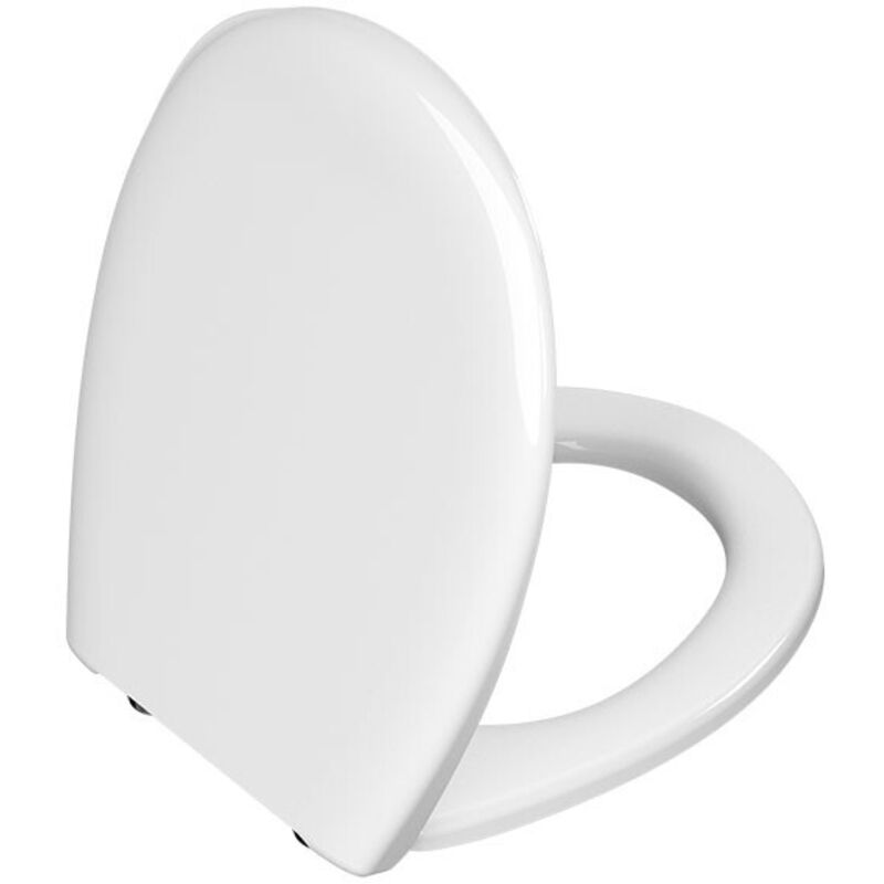 foto del prodotto sedile copri wc bianco normus in duroplast con cerniere in metallo vitra 115 003 001