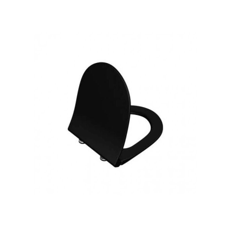 foto del prodotto sedile coprivaso vitra nero matto serie sento soft close