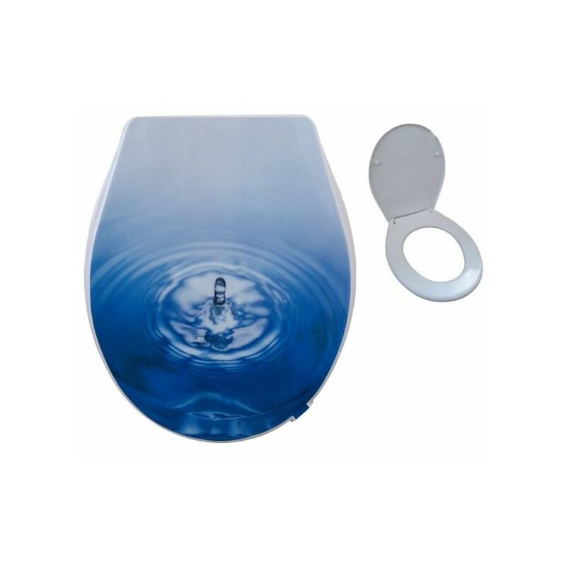 foto del prodotto sedile copriwater universale per bagno copri wc in plastica 44x36.5cm art. 69010