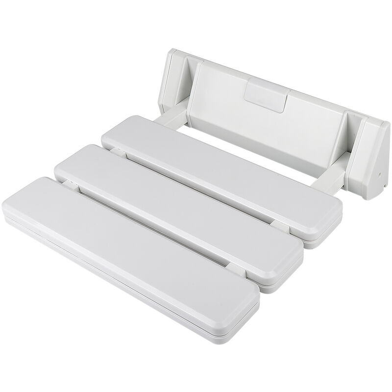 foto del prodotto sedile doccia ribaltabile per bagno haloyo sedile a parete bianco,comfort sedile per vasca,33 x 32 x 5cm,bianco