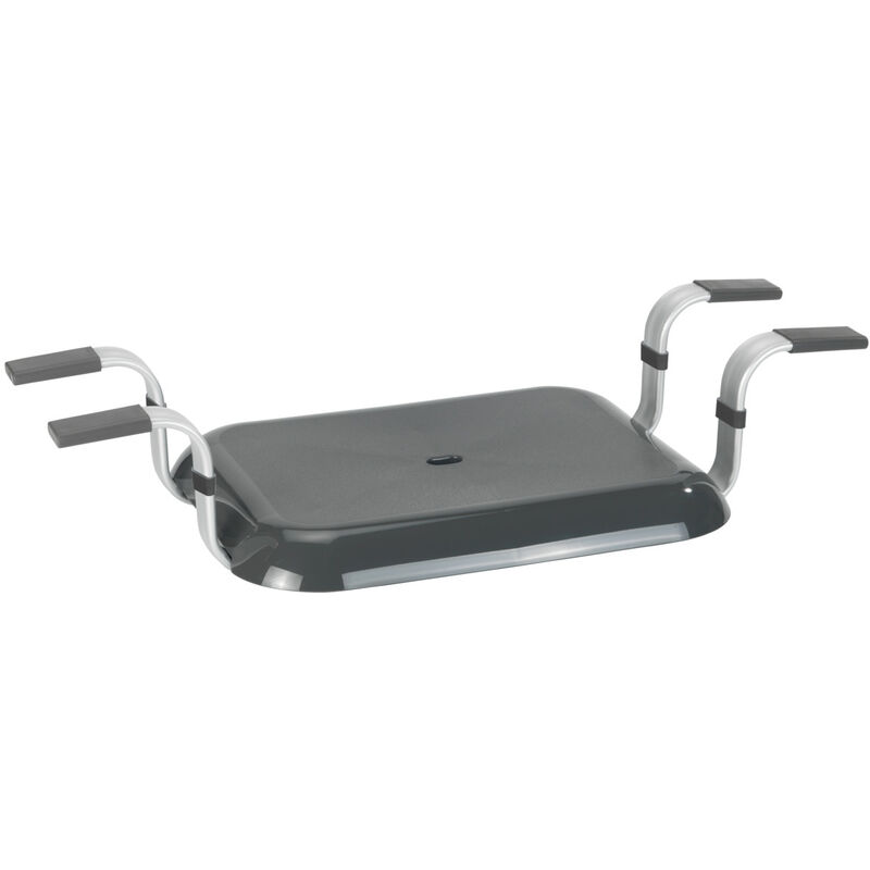 foto del prodotto sedile per vasca da bagno secura premium, da posizionare sulla vasca, antiscivolo, alluminio plastica, 74x15,5x36 cm, grigio wenko