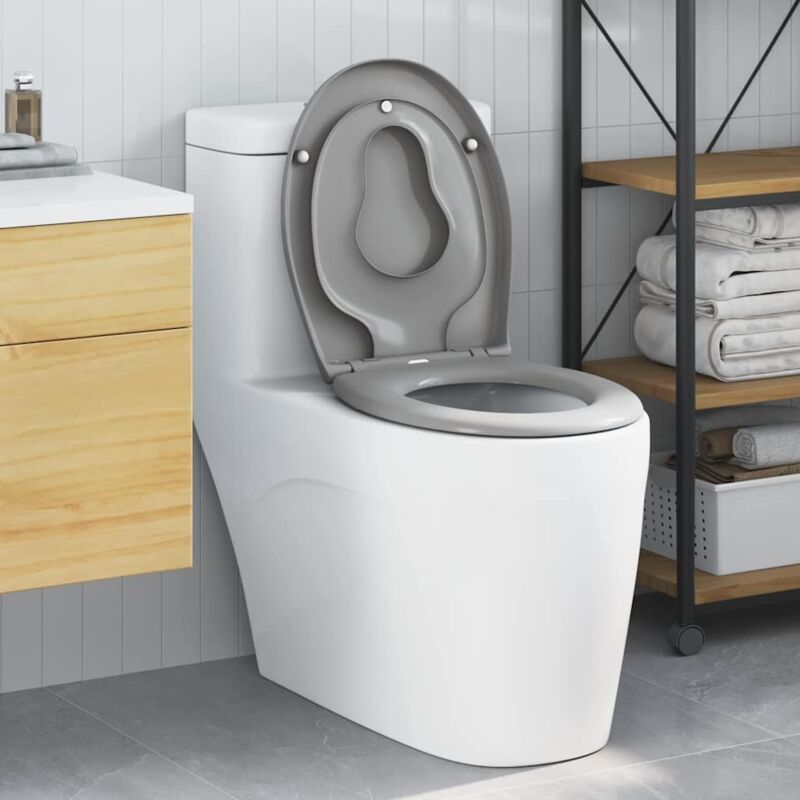 foto del prodotto sedile per wc familiare con seggiolino per bambini rilascio rapido in duroplast vidaxl