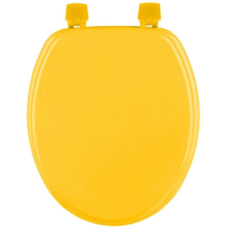 foto del prodotto sedile per wc giallo colorama in legno laccato 5 five