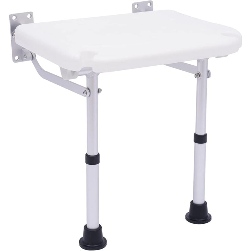 foto del prodotto sedile pieghevole per montaggio a parete, sedia da bagno, sedia da doccia, sedile pieghevole per anziani, carico massimo 100 kg