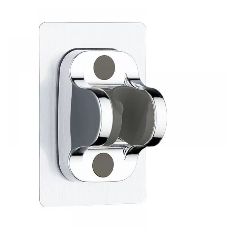 foto del prodotto sedile sospeso con ugello doccia regolabile per bagno senza supporto doccia forato argento bebusingoto