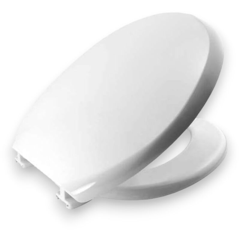 foto del prodotto sedile tavoletta wc in resina resistente bianca