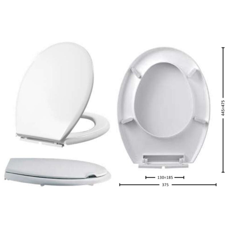 foto del prodotto sedile wc bagno in resina bianco maurer