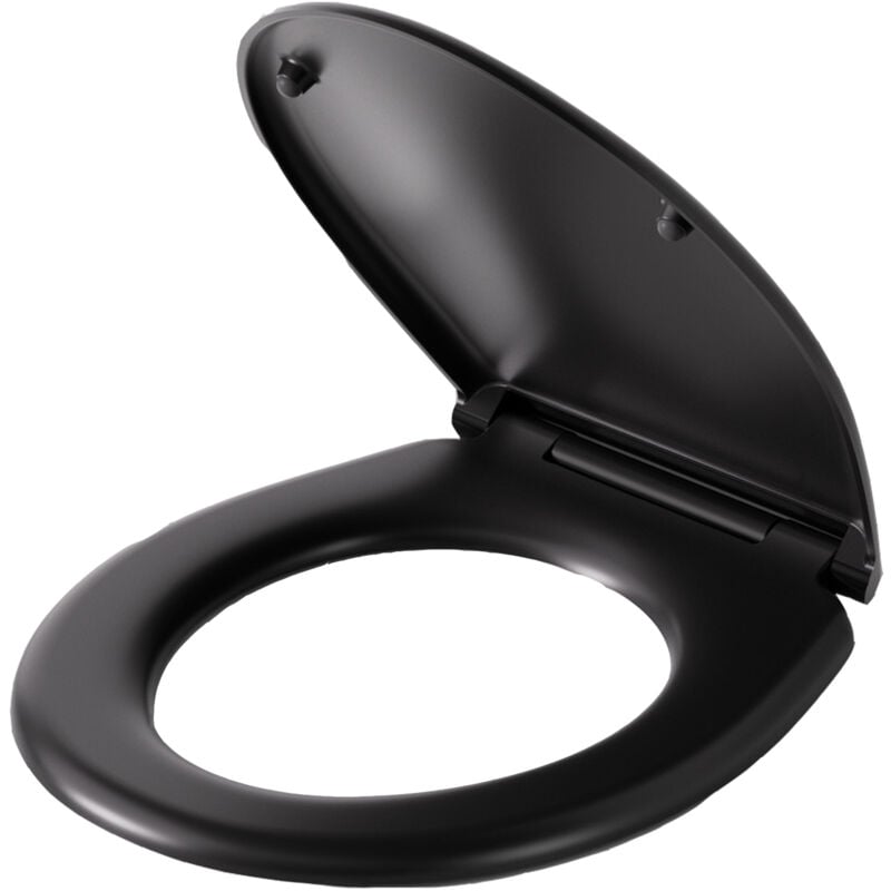 foto del prodotto sedile wc cecipa max o shaped sedile wc soft close sedile wc per bagno nero