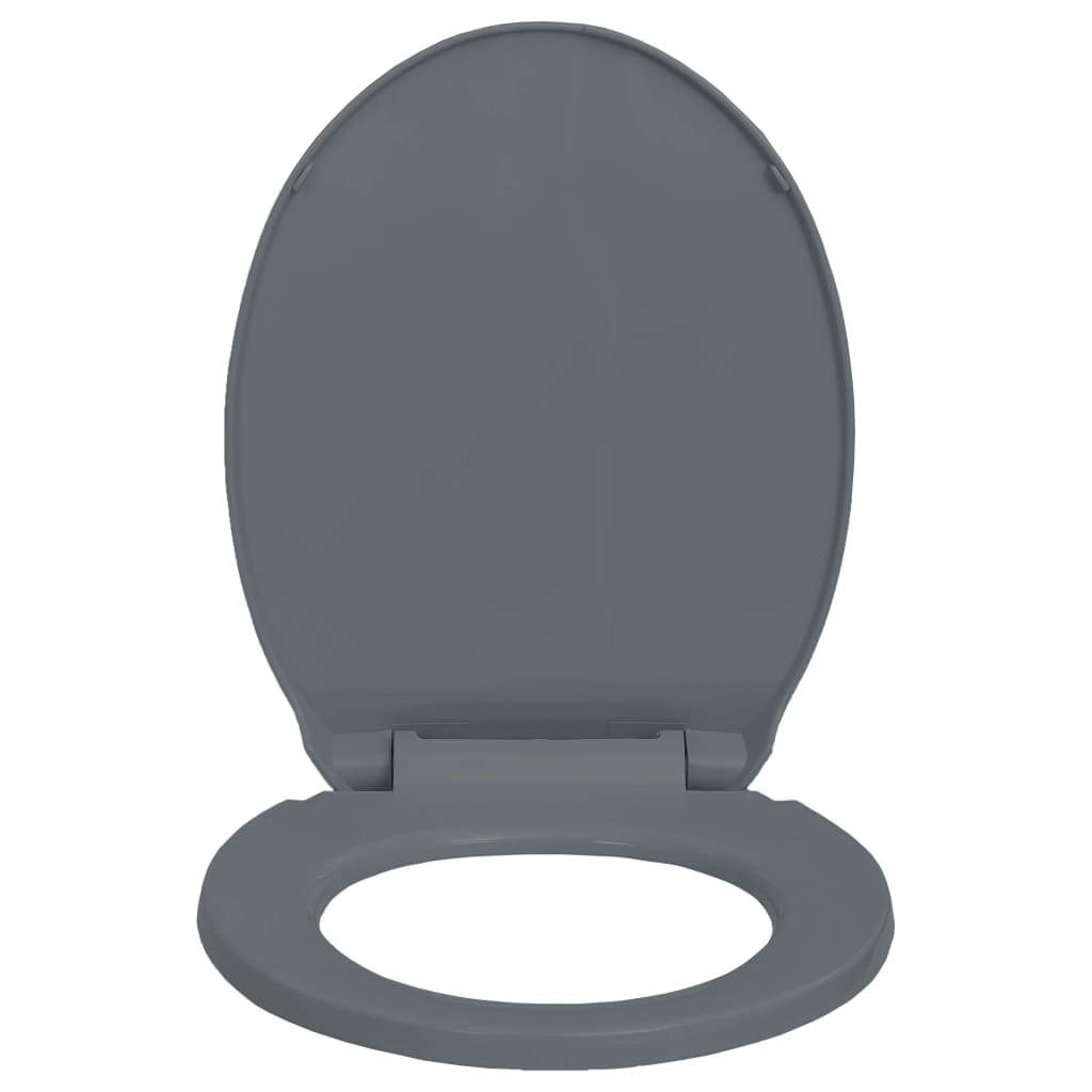 foto del prodotto sedile wc con chiusura ammortizzata sedile wc sedile wc ciotola bagno casa ristorante hotel negozio ovale grigio 02 0002918