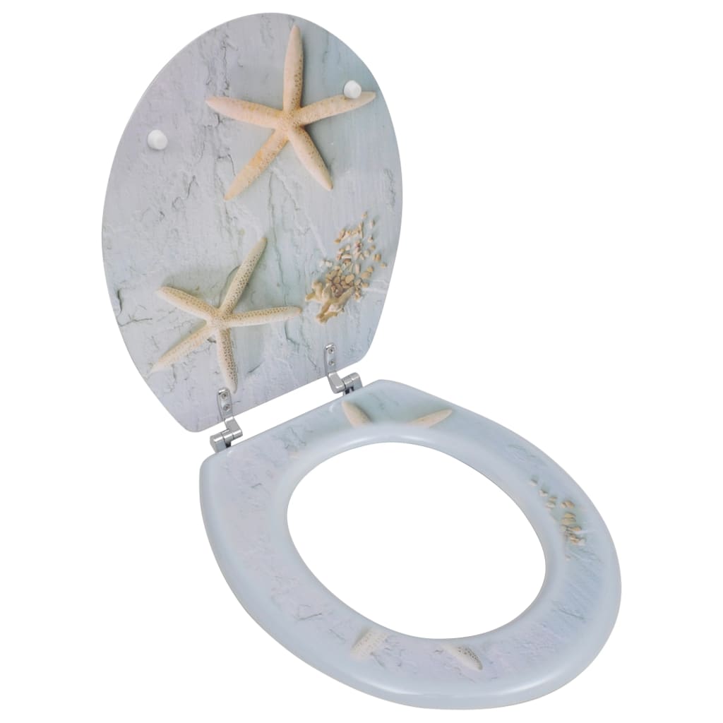 foto del prodotto sedile wc con coperchio mdf stella marina 02 0002882