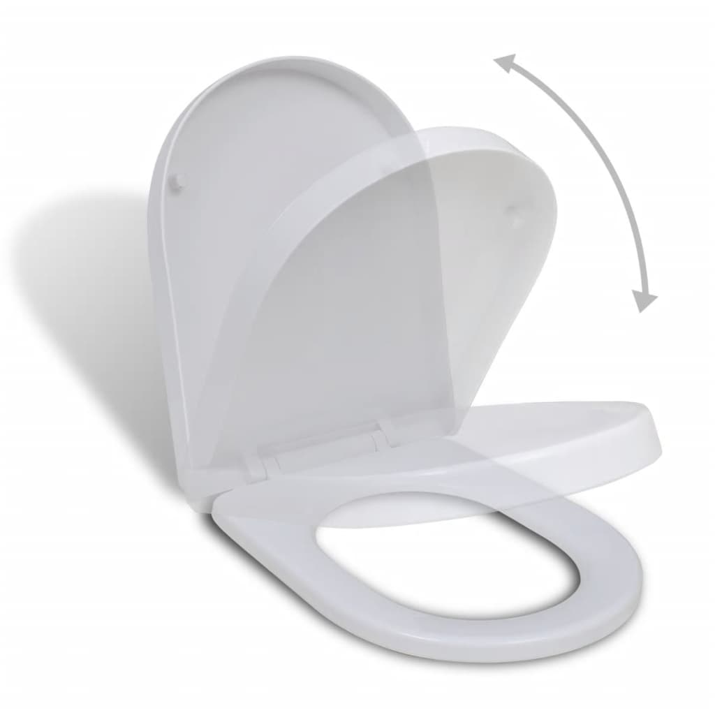 foto del prodotto sedile wc con coperchio rallentato quadrato bianco 02 0002890