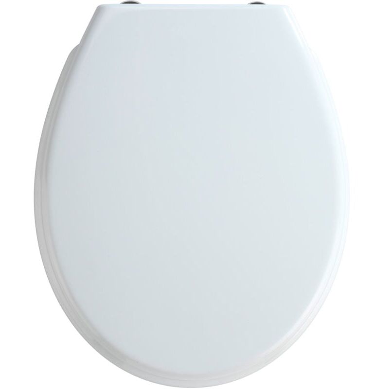 immagine 0 del prodotto sedile wc con freno anticaduta a chiusura facile, fissaggio fix clip in acciaio inossidabile, bianco, duroplastica, bilbao, 35 x 43,5 cm