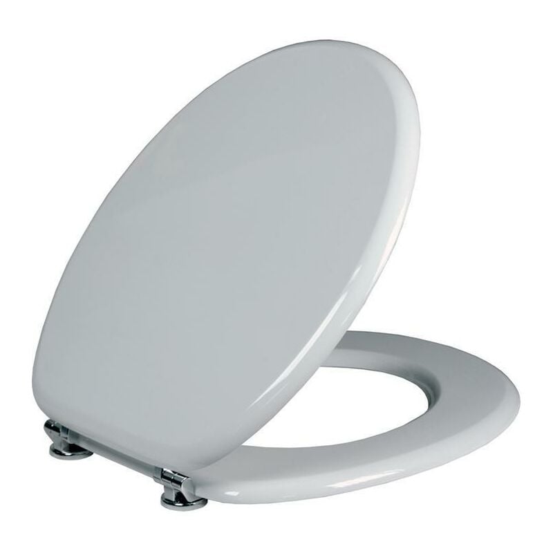 foto del prodotto sedile wc coprivaso in legno mdf bianco copriwater standard maurer