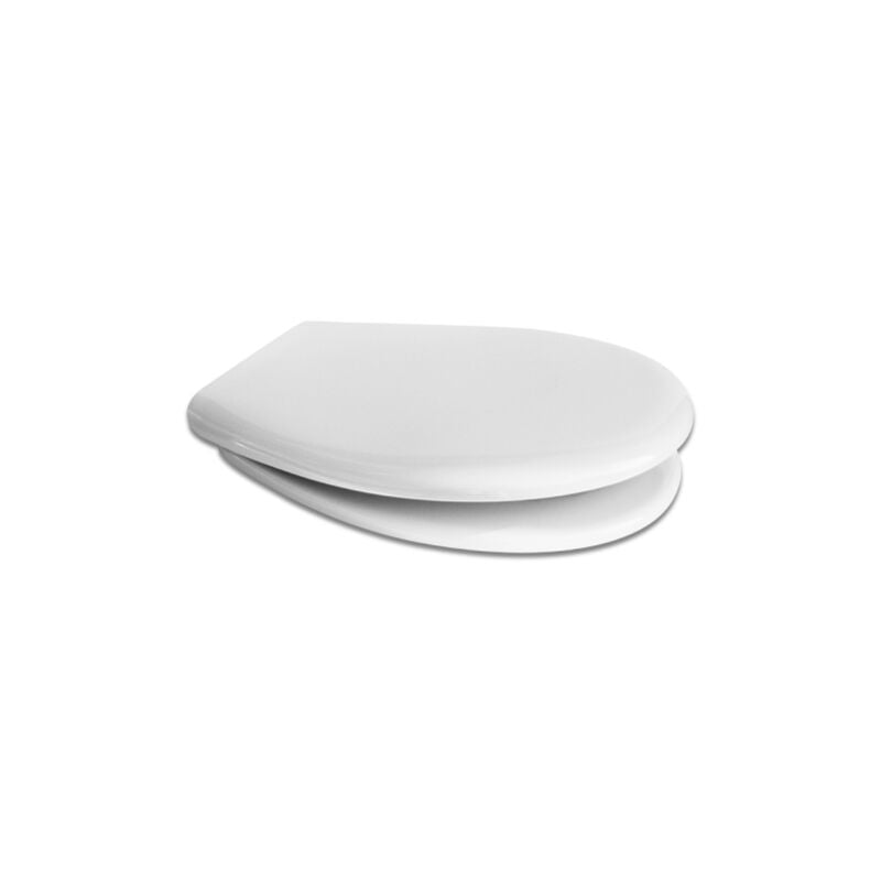 foto del prodotto sedile wc coprivaso mod. d031 in termoindurente 44,3 x 36 cm con doppia cerniera regolabili copriwater universale