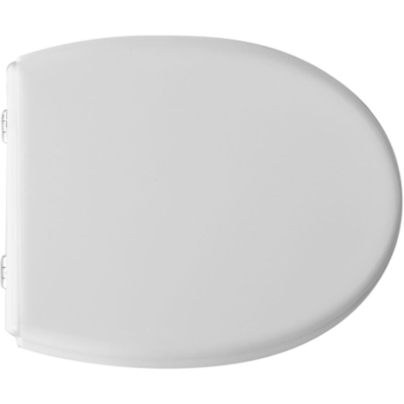 foto del prodotto sedile wc coprivaso per azzurra vaso class 05 44 46,5x37,5 cm copriwater bianco in legno colato con cerniere regolabili ad espansione
