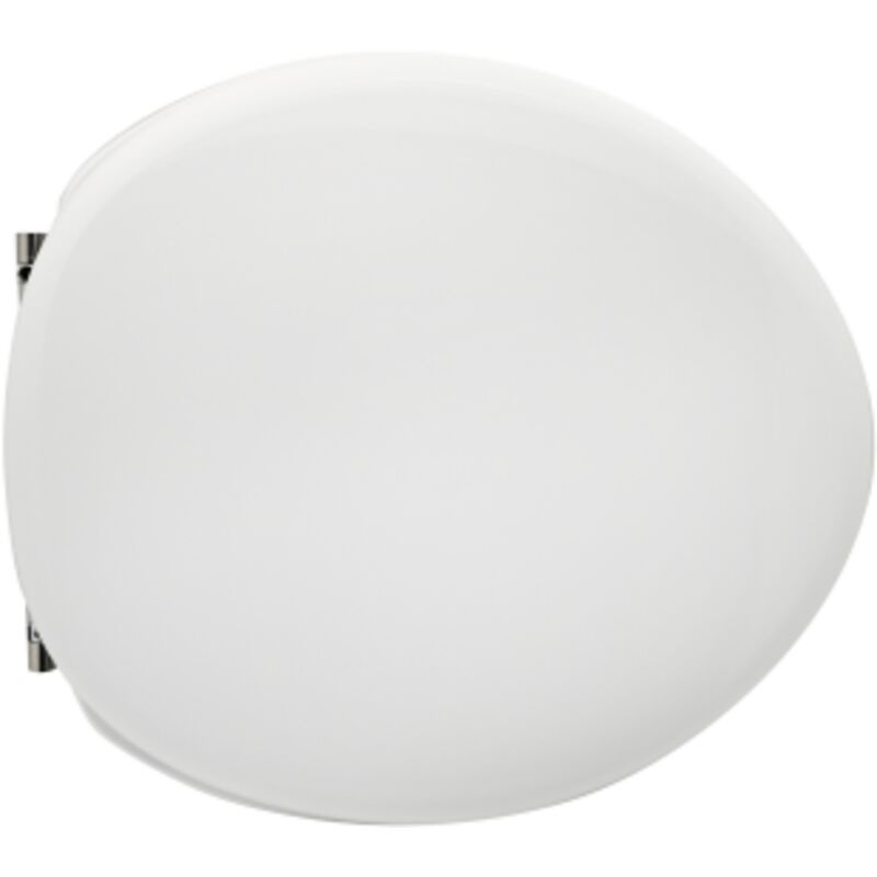 foto del prodotto sedile wc coprivaso per azzurra vaso full 54 38 43,5x38,2 cm copriwater bianco in legno colato con cerniere regolabili