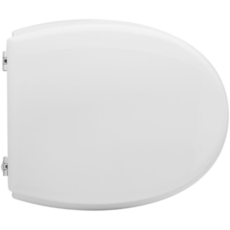 foto del prodotto sedile wc coprivaso per azzurra vaso full 56 bianco water 46x38 cm con cerniere fisse in legno stabilizzato colato in poliestere