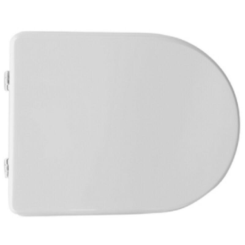 foto del prodotto sedile wc coprivaso per azzurra vaso nuvola bianco forma 7 e cerniere tipo c fisse 44,5 x 35,4 cm interasse cerniere 16 cm