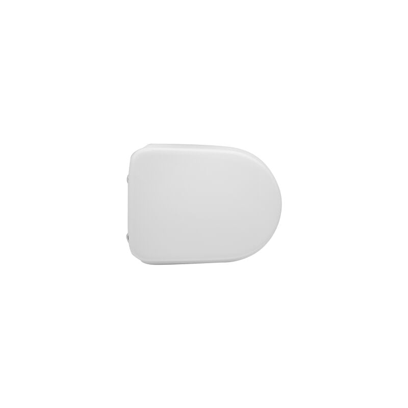 foto del prodotto sedile wc coprivaso per cielo vaso smile 48 42 44,5 x 34 cm copriwater bianco con cerniere regolabili in legno colato
