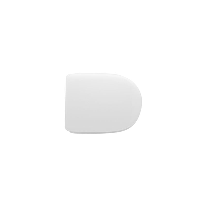 foto del prodotto sedile wc coprivaso per faleri vaso foglia 42 x 34,5 cm copriwater bianco con cerniere fisse e sedile in legno colato