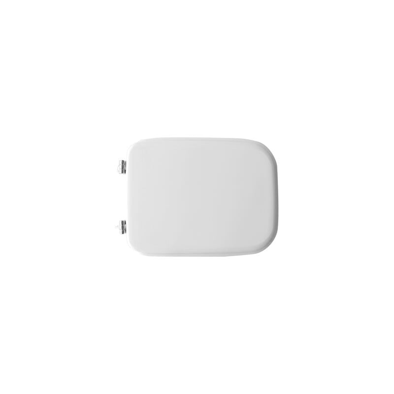 immagine 0 del prodotto sedile wc coprivaso per hidra vaso montreal 46 x 34,2 cm copriwater bianco con cerniere fisse e sedile in legno colato