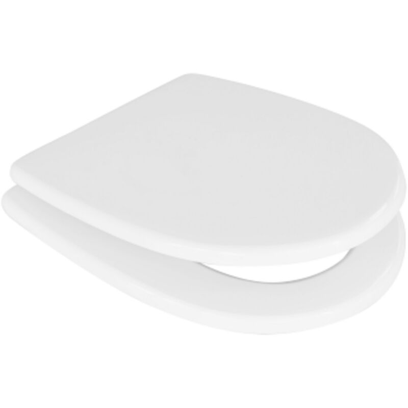 foto del prodotto sedile wc coprivaso per ideal standard vaso aquatonda 41 43,5 x 40 cm copriwater bianco con cerniere espansione e sedile in legno colato