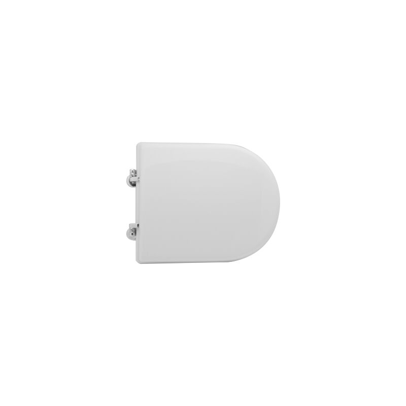 foto del prodotto sedile wc coprivaso per ideal standard vaso tonic 43,5 46 x 35,5 cm copriwater con cerniere regolabili e sedile in legno colato