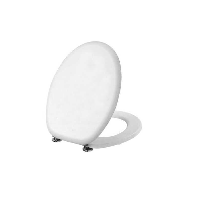 foto del prodotto sedile wc copriwater coprivaso bagno water in mdf legno bianco universale 28185