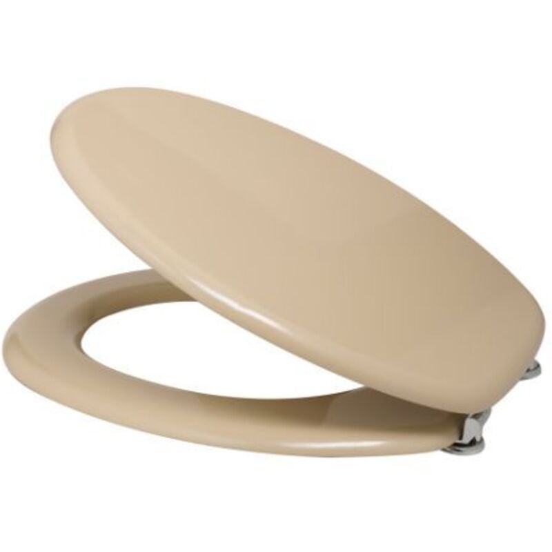 foto del prodotto sedile wc copriwater in mdf liscio copriasse champagne mod. pegaso