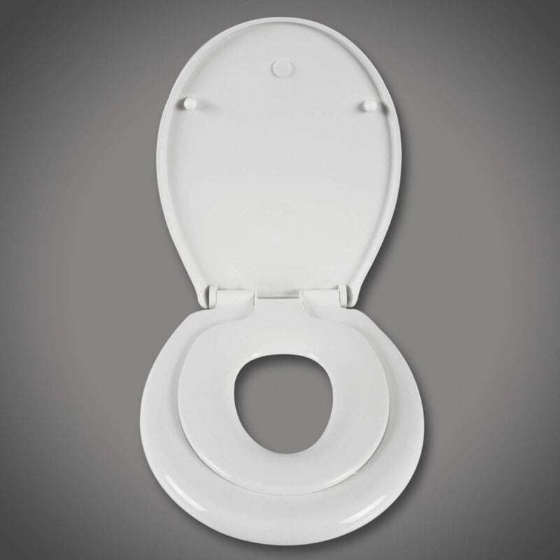 foto del prodotto sedile wc family sedile wc per bambini con chiusura ammortizzata bianco