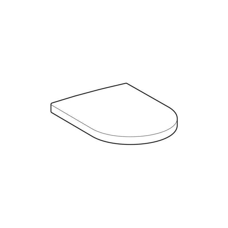 foto del prodotto sedile wc geberit courreges con coperchio adatto per wc 203 100 bianco