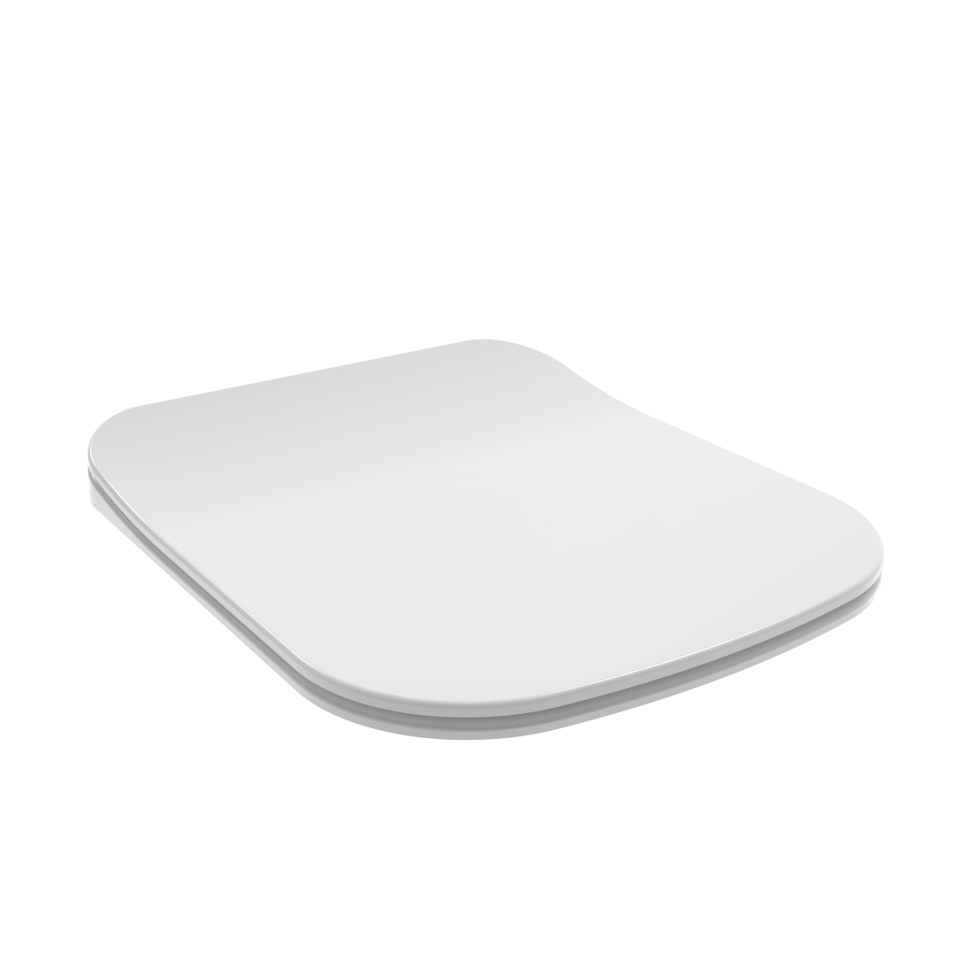 foto del prodotto sedile wc in termoindurente bianco lucido