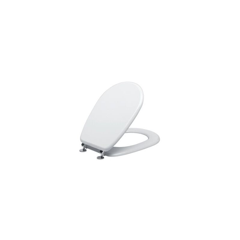 foto del prodotto sedile wc liuto legno mdf bianco