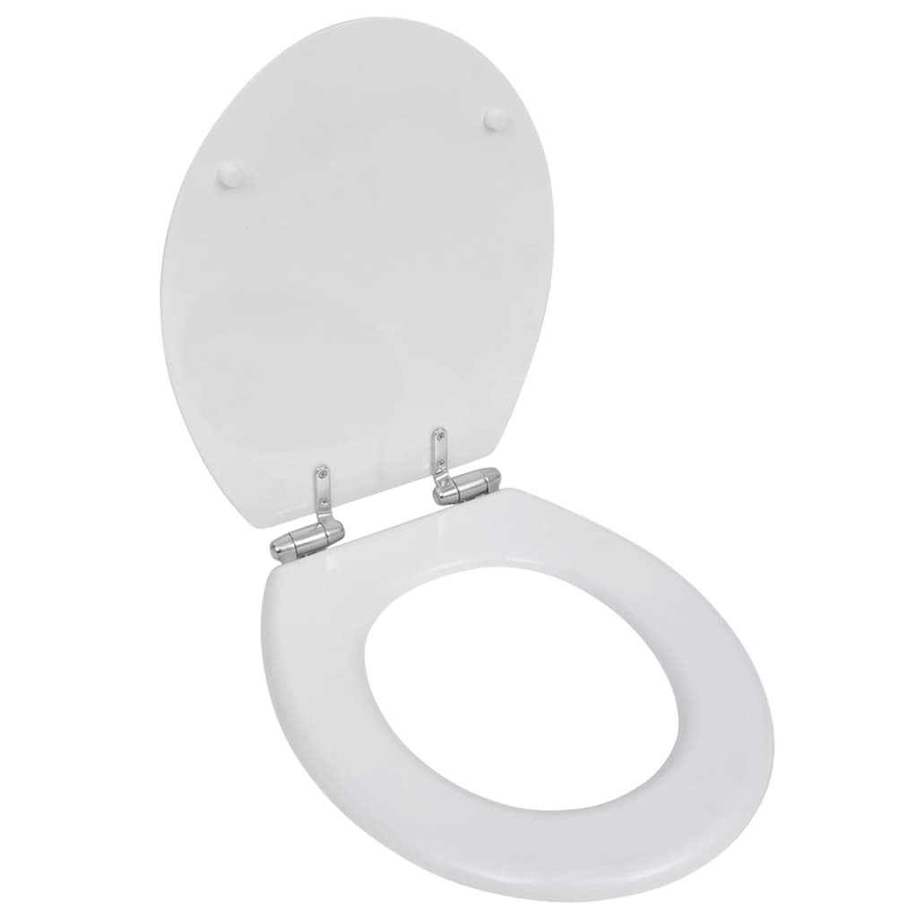 foto del prodotto sedile wc mdf coperchio chiusura ammortizzata semplice bianco cod mxl 40915
