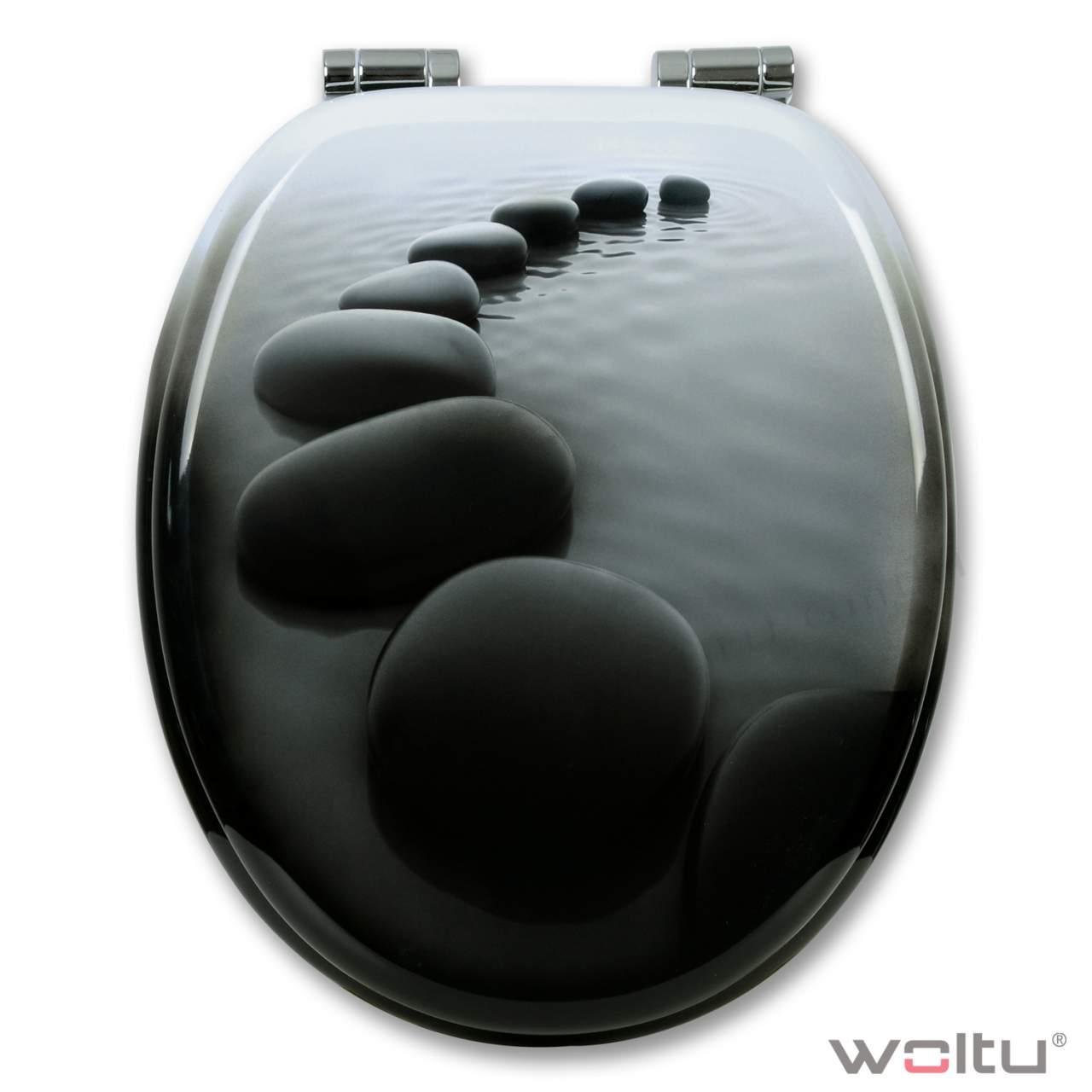 foto del prodotto sedile wc mdf pietre nere 19 0000742