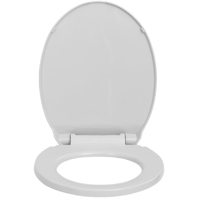 foto del prodotto sedile wc ovale con chiusura ammortizzata grigio chiaro