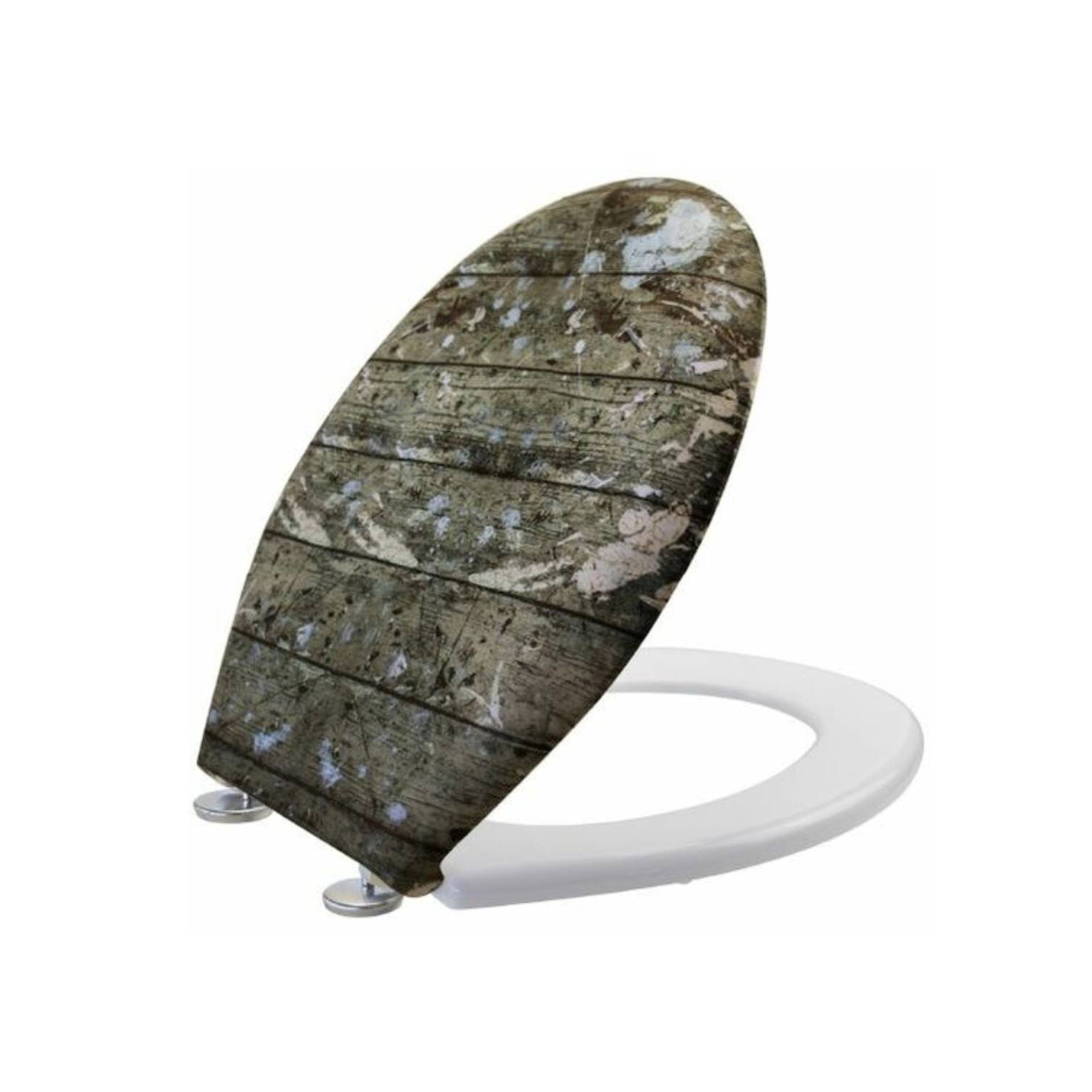 foto del prodotto sedile wc paint fin.legno