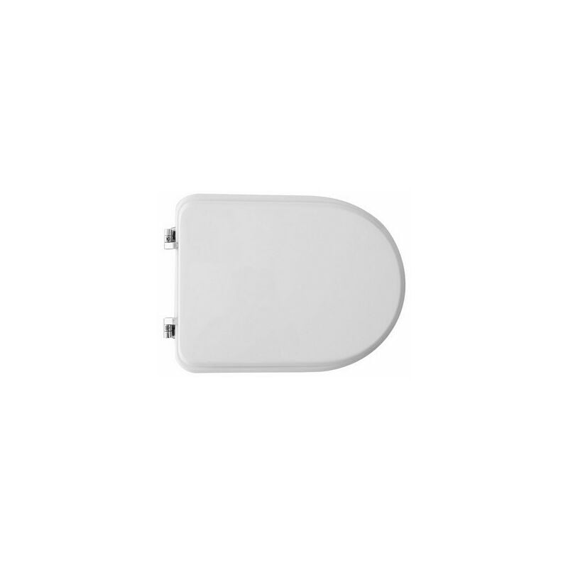 foto del prodotto sedile wc per gravena vaso garbo forma 7 bianco cerniere a passanti dh