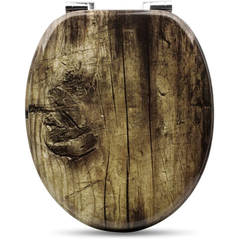 foto del prodotto sedile wc premium con coperchio a chiusura ammortizzata, modello ad albero con cerniera a chiusura ammortizzata con anima in legno mdf