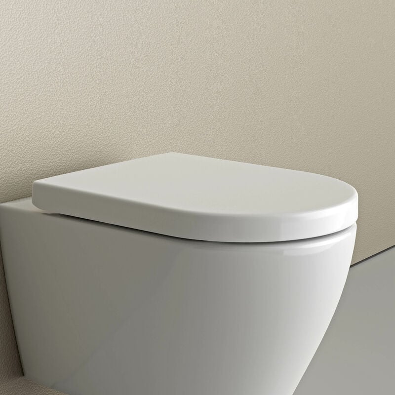 foto del prodotto sedile wc soft close u1002 con illuminazione led bianco lucido